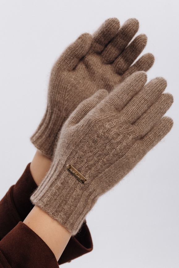 Купить Перчатки цвета капучино из 100% кашемира в Москве