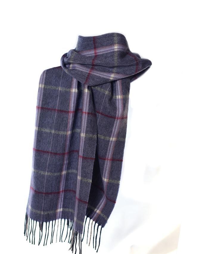 Купить Шарф синий из 100% шерсти яка в Москве