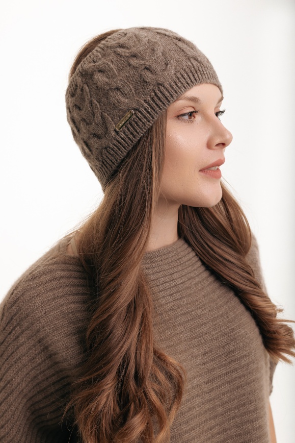 Купить Наушники коричневые из 100% шерсти яка в Москве