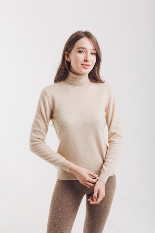 Купить Водолазка бежевая из кашемира в Москве