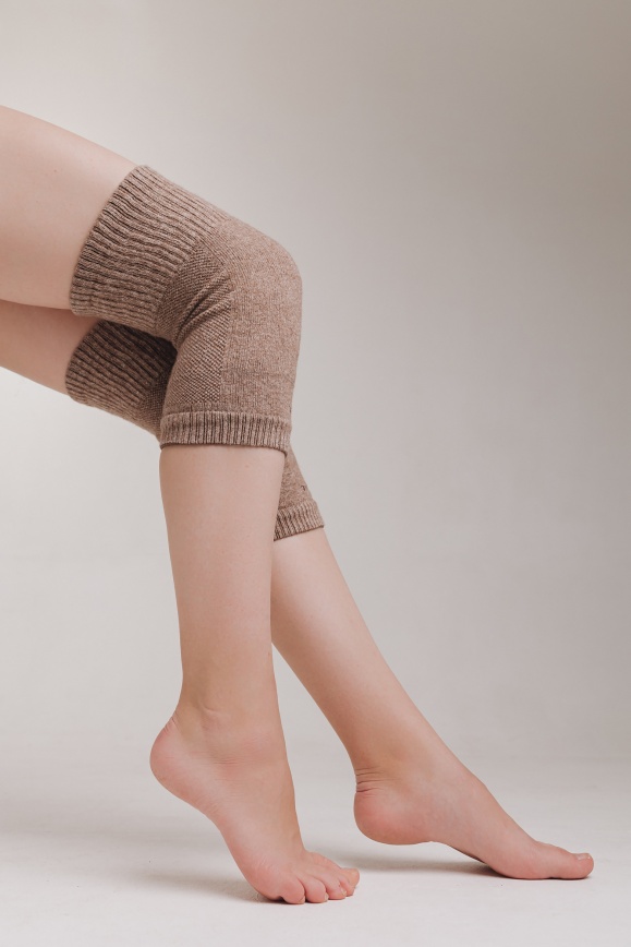 Купить Наколенники из 70% шерсти яка цвета капучино в Москве