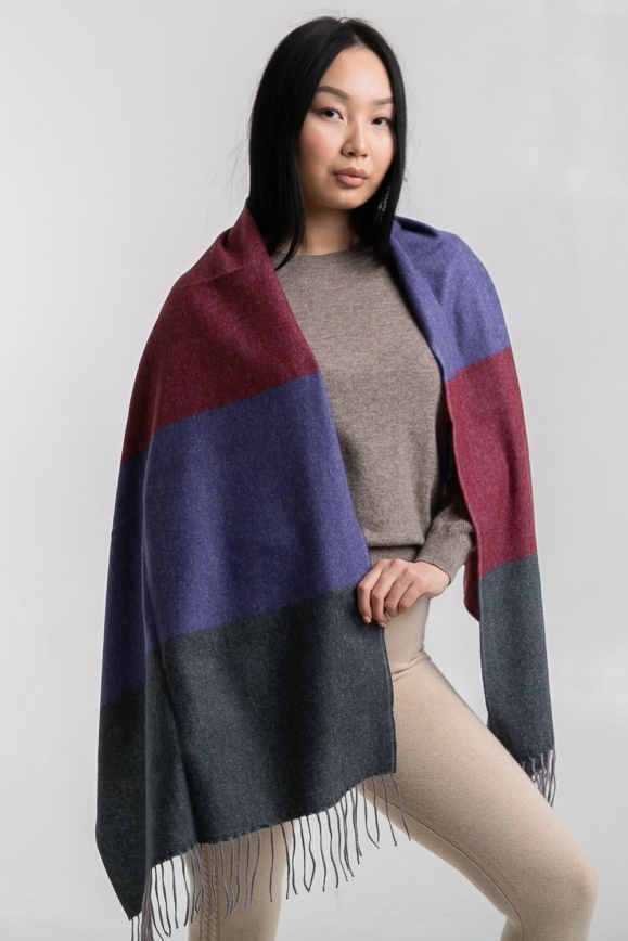 Купить Палантин из кашемира трёхцветный в Москве