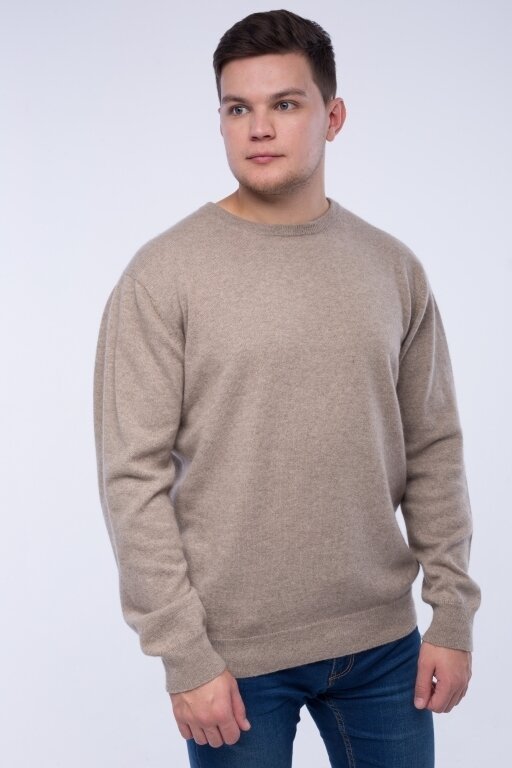 Купить Пуловер бежевый мужской из 100% кашемира в Москве