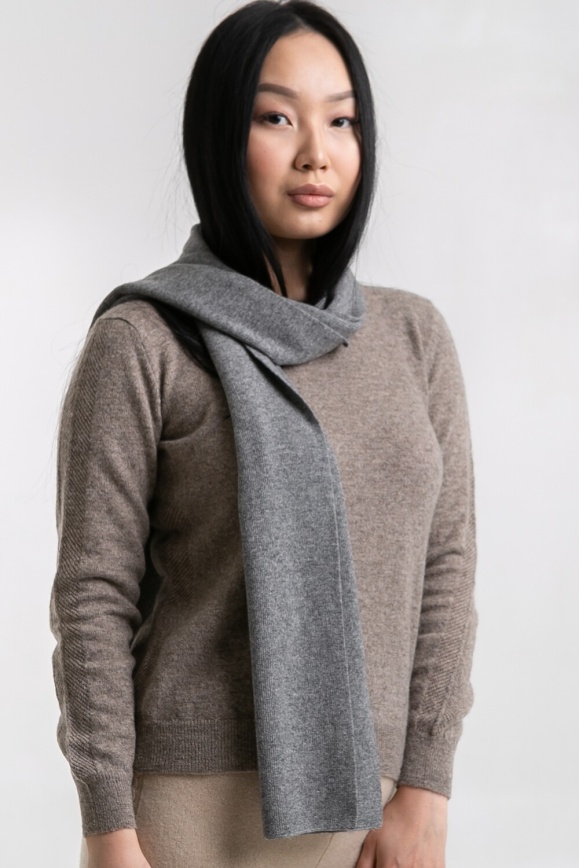Купить Шарф серый из кашемира в Москве