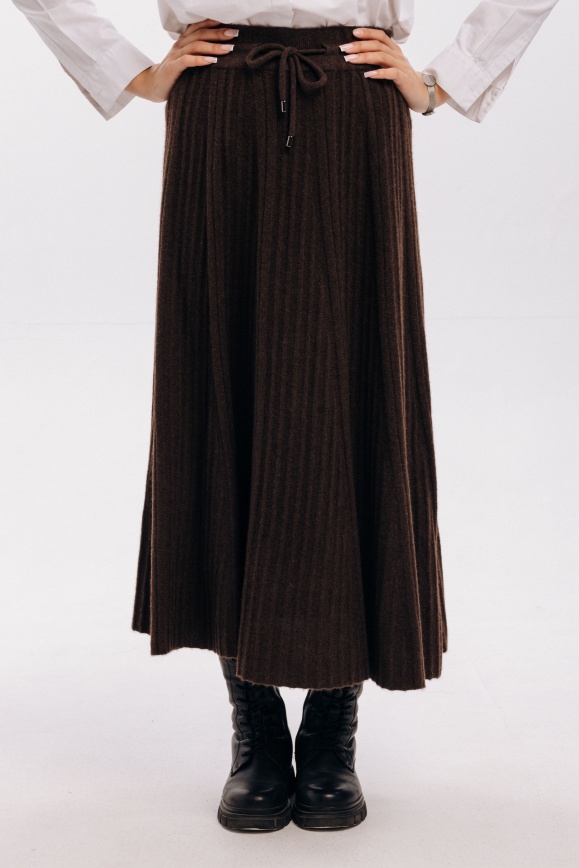 Купить Юбка коричневая из 100% пуха яка в Москве