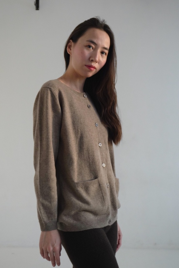 Купить Кардиган цвета капучино из кашемира в Москве