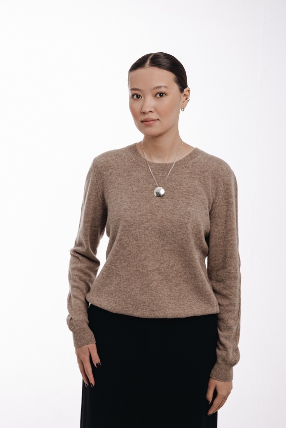 Купить Кофта из 100% шерсти яка цвета капучино в Москве