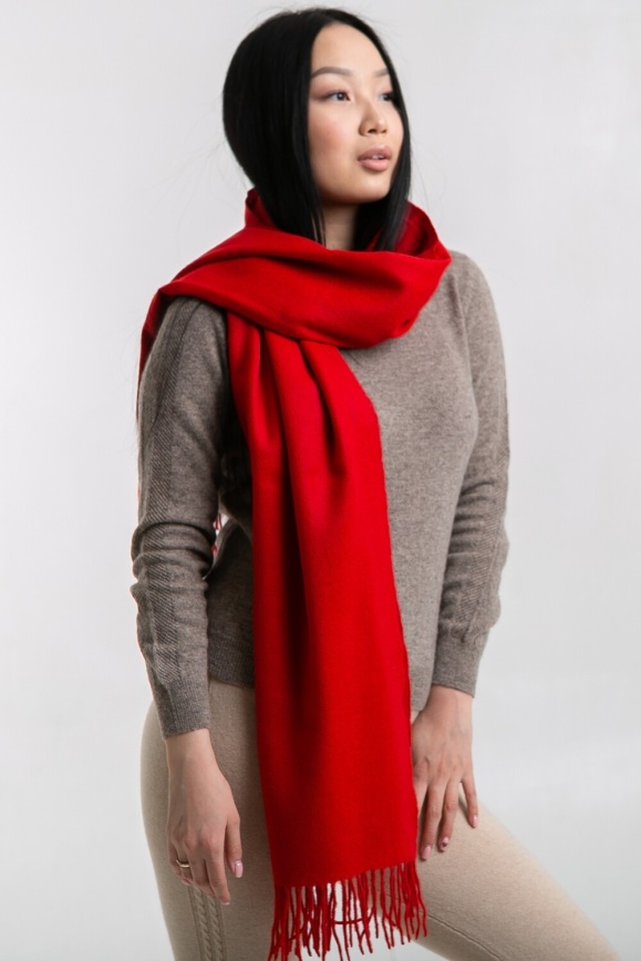 Купить Палантин красный из кашемира в Москве Купить Палантин красный из кашемира в Москве