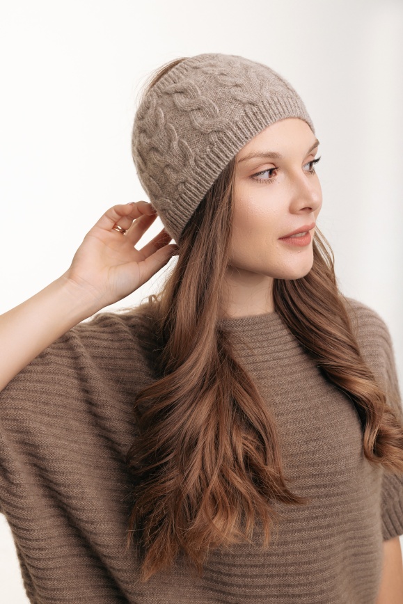 Купить Наушники серые из 100% шерсти яка в Москве