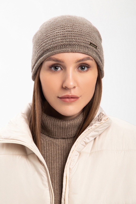 Купить Шапка серая из шерсти яка в Москве