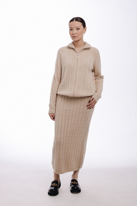 Купить Костюм из 100% кашемира бежевый в Москве