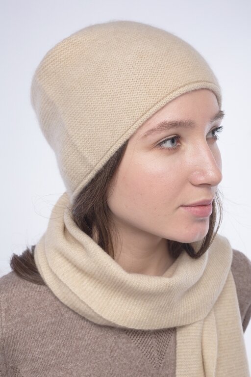 Купить Шарф бежевый из кашемира в Москве