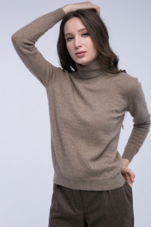 Купить Водолазка цвета капучино из 100% кашемира в Москве