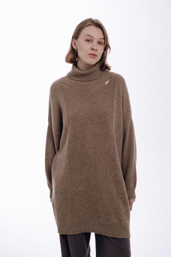 Купить Туника цвета капучино из 100% кашемира в Москве
