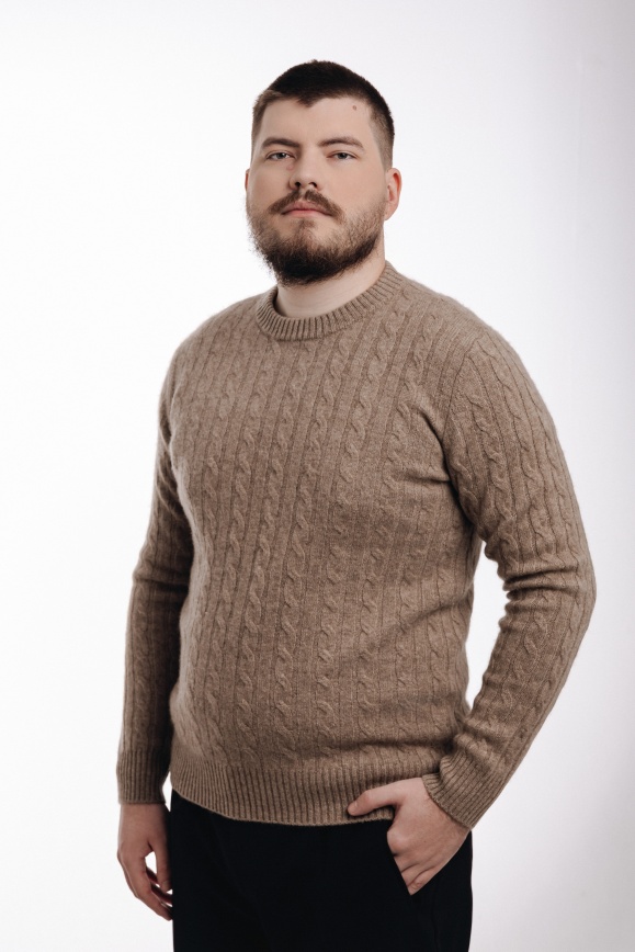 Купить Джемпер цвета капучино из 100% кашемира в Москве