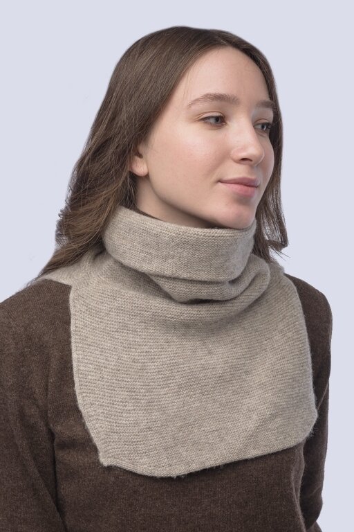 Купить Манишка серая из 100% шерсти яка в Москве