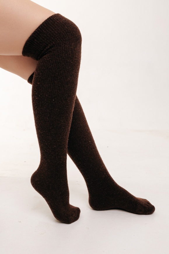 Купить Гольфы коричневые из 70% шерсти яка в Москве Купить Гольфы коричневые из 70% шерсти яка в Москве