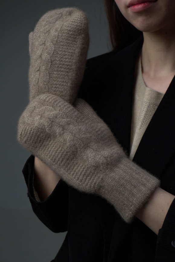 Купить Варежки цвета капучино из 100% кашемира в Москве