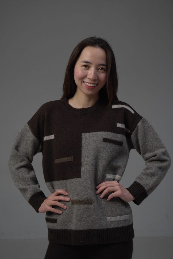 Купить Кофта двухцветная из 100% пуха яка в Москве