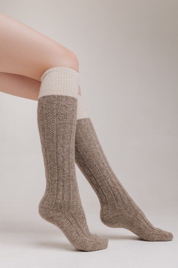 Купить Гольфы серые из 100% шерсти яка в Москве Купить Гольфы серые из 100% шерсти яка в Москве