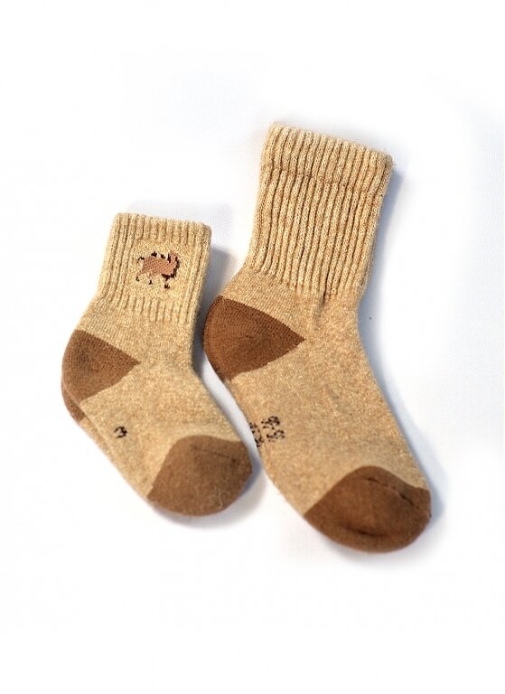 Купить Носки песочные детские из 70% шерсти верблюда в Москве