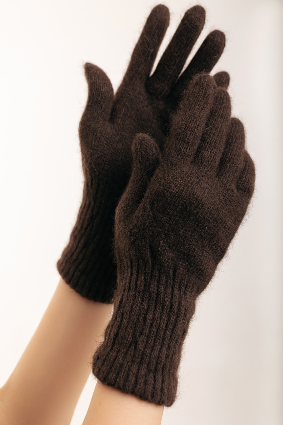 Купить Перчатки коричневые из 100% пуха яка в Москве