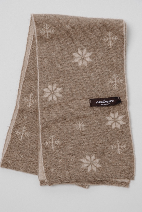 Купить Шарф детский из 100% кашемира цвета капучино в Москве