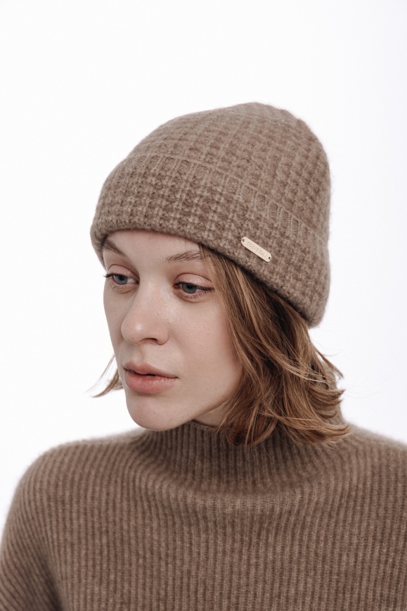Купить Шапка из 100% кашемира капучино в Москве