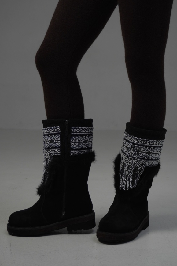 Купить Унты чёрные замшевые в Москве