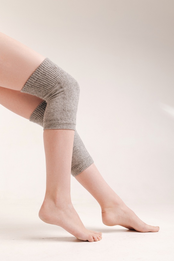 Купить Наколенники серые из 70% шерсти яка в Москве